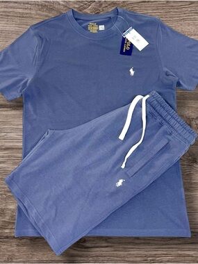 Polo by Ralph Lauren Men’s Slate Blue Shorts Set